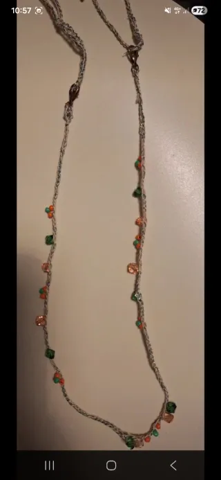 Collana/laccio portaocchiali handmade multicolor