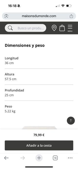 Mesa auxiliar mármol y metal dorado