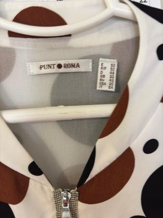 Vestido estampado lunares talla 50