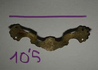 Tiradores antiguos dorados metal