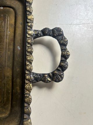 Bandeja antigua grabados egipcios