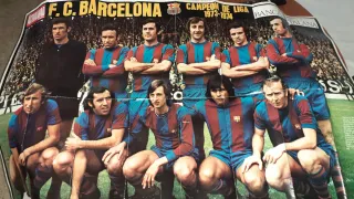 Póster FC Barcelona Campeón Liga 1973-74