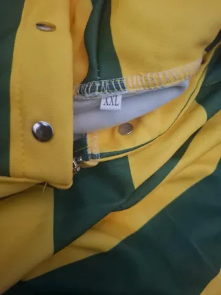 Chaqueta Y2K rayas cremallera