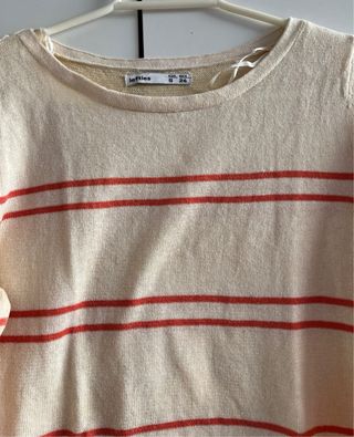 Jersey Lefties rayas beige y rojo