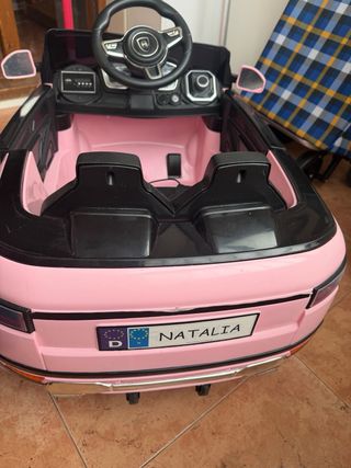 Coche eléctrico infantil rosa
