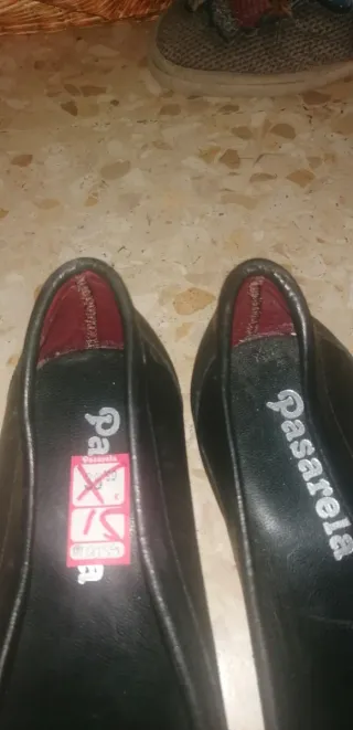 Zapatos de piel Pasarela Negros Talla 40