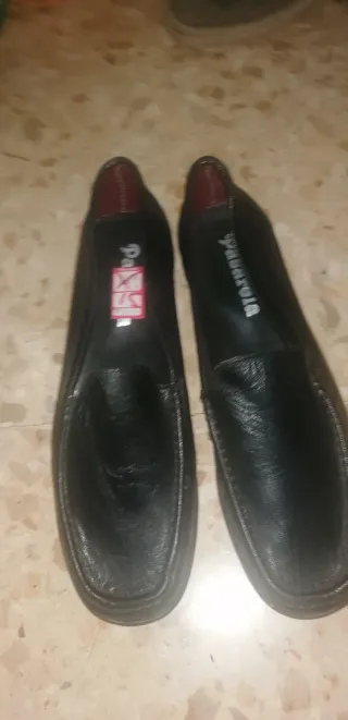 Zapatos de piel Pasarela Negros Talla 40