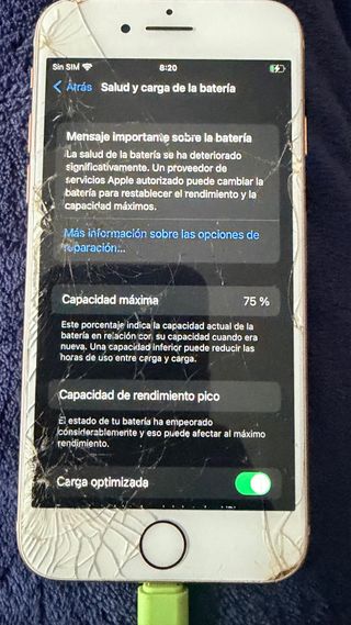 Iphone 8 funciona perfectamente