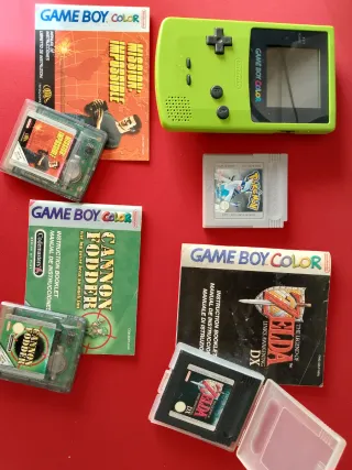 Game Boy Color + 4 Juegos Zelda Pokémon