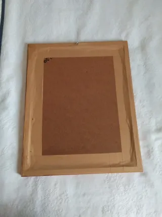 Cuadro infantil con marco de madera