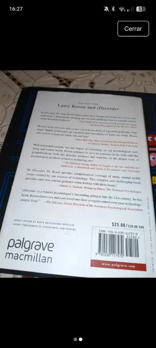 Libro: iDisorder