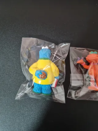 Figuras PVC Barrio Sésamo: Monstruo Galletas y Tri