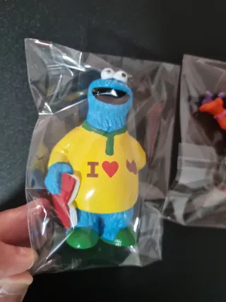 Figuras PVC Barrio Sésamo: Monstruo Galletas y Tri