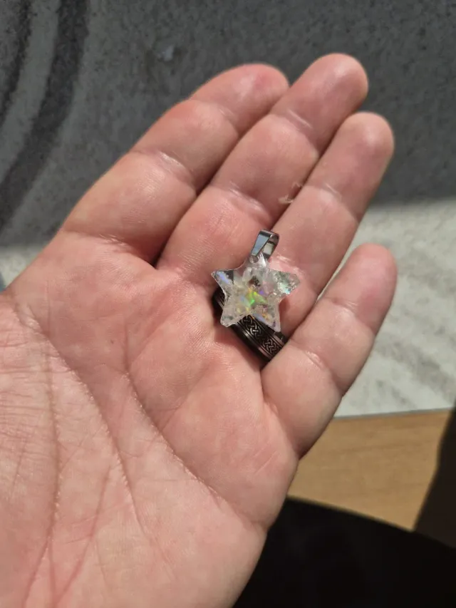 Joyeria-Colgante Estrella Ópalo Multicolor