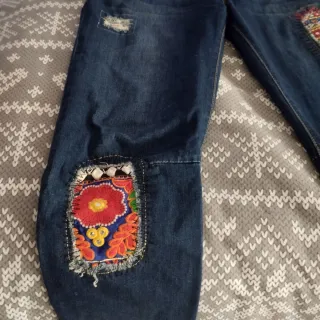 Pantalón vaquero Desigual multicolor