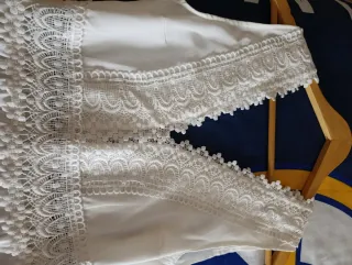 Vestido blanco estilo ibicenco Talla S-M