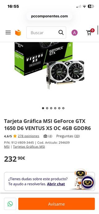 PC Gaming sobremesa + Teclado y Ratón.