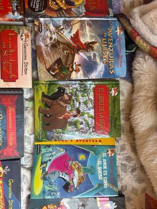Lote 14 libros Geronimo Stilton (Viaje en el tiemp