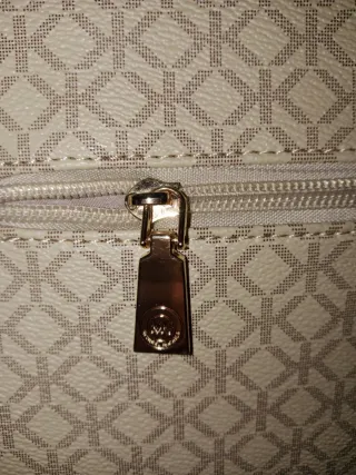 Bolso Michael Kors Mujer Beige y Dorado