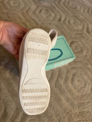 Zapatos de trabajo de piel blancos CAUAN talla 39