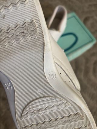 Zapatos de trabajo de piel blancos CAUAN talla 39