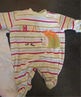 Lote 2 bodys bebé talla 1 mes