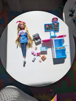 Cafetería de muñeca 29 cm  Doll coffee shop set