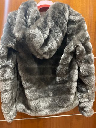 Zuiki Ecopelliccia Donna Grigia con cappuccio