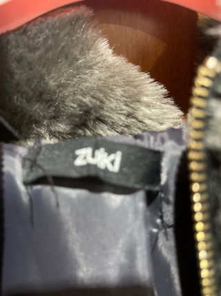 Zuiki Ecopelliccia Donna Grigia con cappuccio