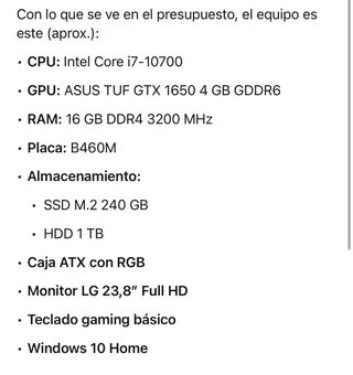 Torre PC Gaming Negra