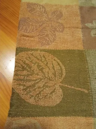 Manta chenilla colores otoñales