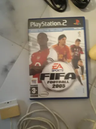 Console PS2 Fat Nera + FIFA 2005