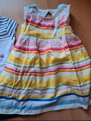Lote 3 vestidos Mayoral 12-18 meses