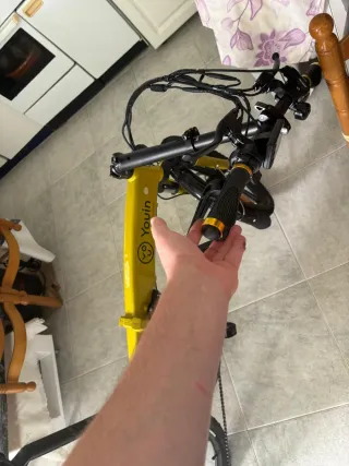 Bicicleta Eléctrica Plegable Amarilla.Nueva.