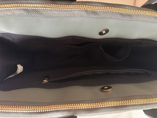 Maletín ordenador gris/verde