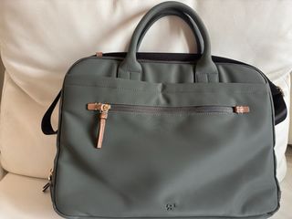 Maletín ordenador gris/verde