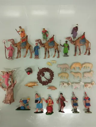 Figuras Belén Reyes Magos y animales