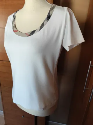 Camiseta Burberry Blanca Talla M