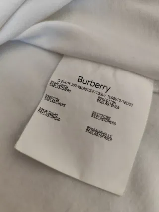 Camiseta Burberry Blanca Talla M