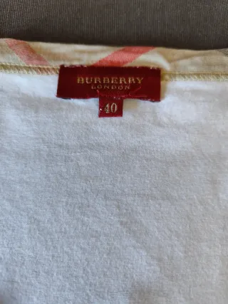 Camiseta Burberry Blanca Talla M