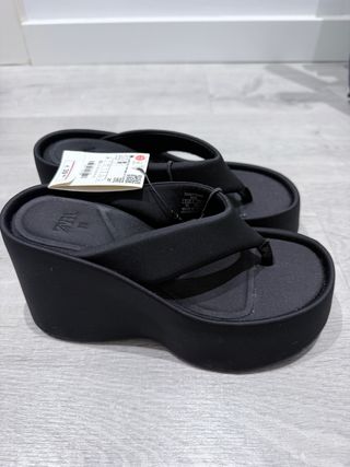 Zara Cuñas Negras Talla 35
