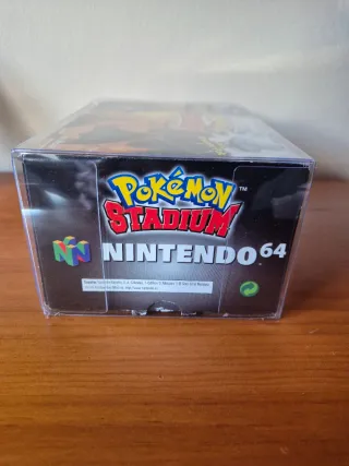 Pokemon Stadium+Transfer Pak N64 COMPLETO ORIGINAL