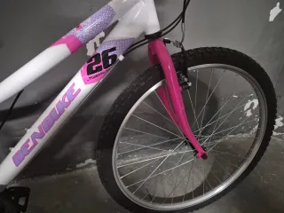 Bicicleta de Montaña 26 Blanca y Rosa