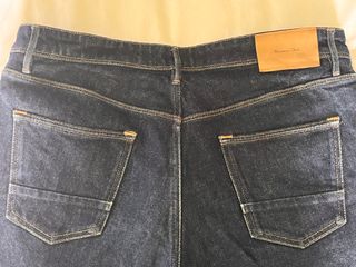 Pantalón Vaquero Massimo Dutti Tapered Fit Azul