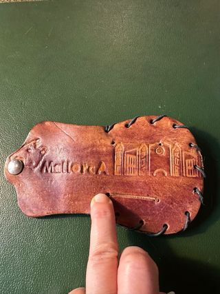 Cartera de cuero para cinturón