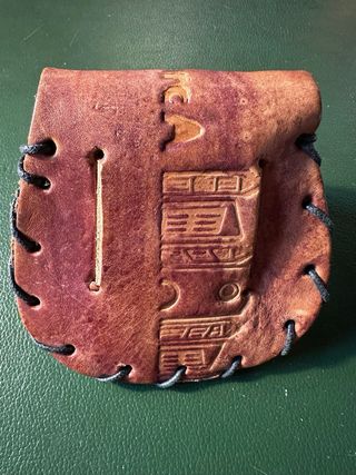 Cartera de cuero para cinturón