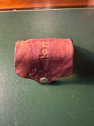 Cartera de cuero para cinturón