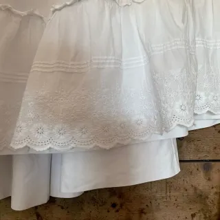 Antigua Enagua Victoriana maxi larga talla grande