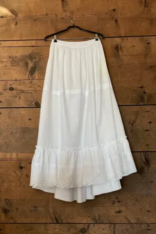 Antigua Enagua Victoriana maxi larga talla grande