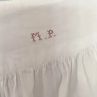 Antigua Enagua Victoriana maxi larga talla grande